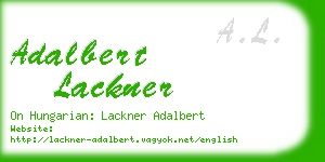 adalbert lackner business card